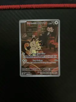 Team Rocket's Meowth 203/182 SV10: Destined Rivals - Pokemon Card - NM - Image 1