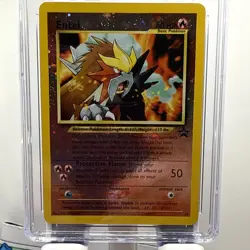 CGC 10 GEM MINT Entei 2001 Black Star Promos 34 Reverse Holo Swirl Pokemon Card - Image 2