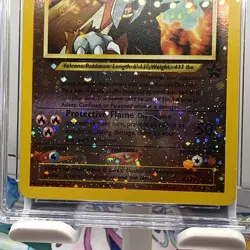 CGC 10 GEM MINT Entei 2001 Black Star Promos 34 Reverse Holo Swirl Pokemon Card - Image 4