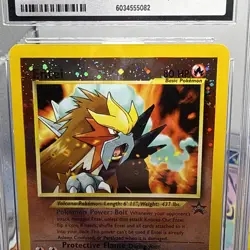 CGC 10 GEM MINT Entei 2001 Black Star Promos 34 Reverse Holo Swirl Pokemon Card - Image 5