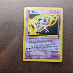 Mr. Mime 27/130 Pokemon Base Set 2 Rare Card - HP - Image 1