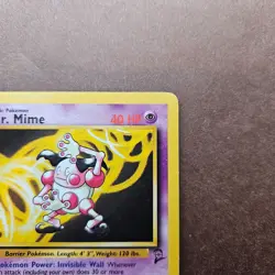 Mr. Mime 27/130 Pokemon Base Set 2 Rare Card - HP - Image 3