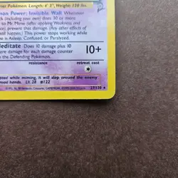 Mr. Mime 27/130 Pokemon Base Set 2 Rare Card - HP - Image 5