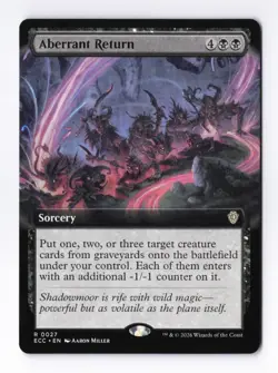 Aberrant Return (Extended Art) 0027 (R) MTG Commander Lorwyn Eclipsed (ECC) - Image 1