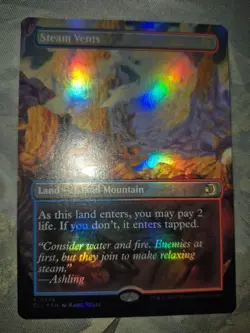 Steam Vents Lorwyn Eclipsed FOIL x1 NM Pack Fresh Double-Sided Borderless MTG - Image 1