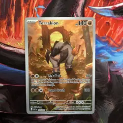 🔥Pokemon TCG Terrakion 135/086 Illustration Rare SV: White Flare English NM+🔥 - Image 1