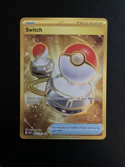 Pokemon TCG Card - Switch 206/165 151 Hyper Rare Gold English - Image 1