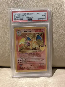 Pokemon Charizard 4/102 Celebrations Classic Collection Holo PSA 9 2021 - Image 1