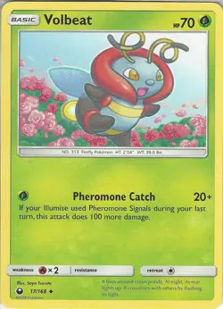 Pokemon: Volbeat - 17/168 - Uncommon - Celestial Storm - Image 1