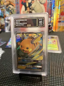 Pokemon TCG GMA GEM MINT 10 Raichu GX SM213 - Image 1
