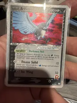2004 Pokemon EX Team Rocket Returns Rocket's Articuno EX 96/109 Holo Foil HP/Dam - Image 1