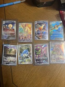 Pokemon Scarlet And Violet Plus Mega LOT of 8 IR's and SIR's - Image 1