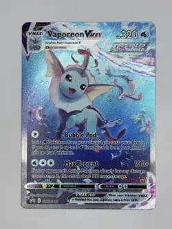 Vaporeon VMAX SWSH182 - Sword & Shield Black Star Promo Alt Art Pokemon - NM - Image 1