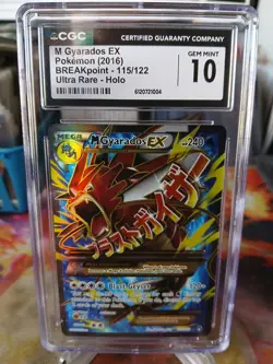 Mega Gyarados EX 115/122 Breakpoint Full Art Pokemon CGC 10 Gem Mint 2016 - Image 1