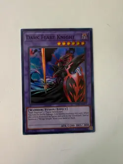 Yugioh - Dark Flare Knight - Super Rare - Unlimited - DCR-EN017 - NM - Image 1
