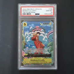 2024 One Piece OP-08 Monkey D Luffy OP07-109 Treasure Rare (TR) PSA 10 English - Image 1
