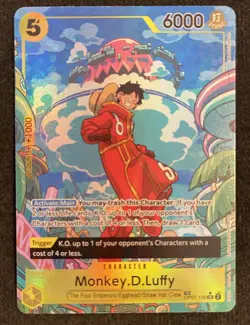 One Piece [OP-08] Monkey.D.Luffy OP07-109 Treasure Rare (TR) - Image 1