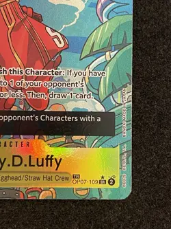 One Piece [OP-08] Monkey.D.Luffy OP07-109 Treasure Rare (TR) - Image 4