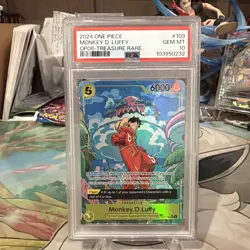 One Piece [OP-08] Monkey.D.Luffy OP07-109 Treasure Rare (TR) - PSA 10 - Image 1