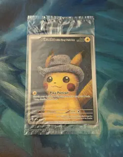 ⚡ Pokemon TCG Pikachu With Grey Felt Hat Van Gogh Full Art Promo SVP #085 ⚡ - Image 1