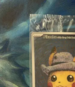 ⚡ Pokemon TCG Pikachu With Grey Felt Hat Van Gogh Full Art Promo SVP #085 ⚡ - Image 2