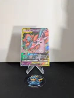 2019 Pokemon TCG Espeon & Deoxys GX 72/236 Card Tag Team Unified Minds NM - Image 1