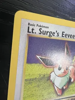 Pokemon TCG LT. Surge's Eevee 1st Edition 51/132 Gym Challenge Uncommon NM - Image 2