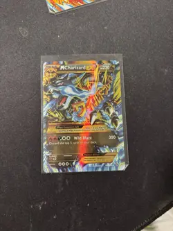 Pokemon Mega M Charizard EX TCG Secret Ultra Rare Holo Card XY Flashfire 108/106 - Image 1
