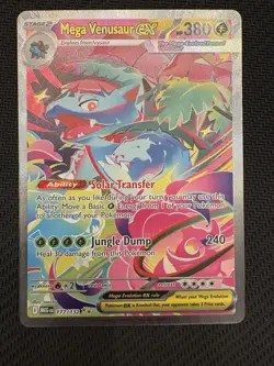 Mega Venusaur EX 177/132 ME01 Special Illustration Rare SIR Pokemon Card - Image 1