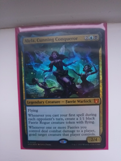 MTG Wilds of Eldraine Commander - Alela, Cunning Conqueror (Foil) - Image 1