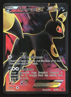 Umbreon EX (Full Art) 119/124 XY Fates Collide Ultra Rare Pokemon Card Water DMG - Image 1