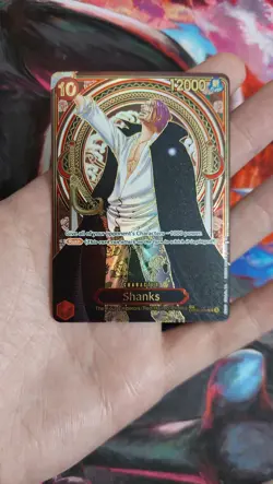 One Piece TCG Shanks OP09-004 (SP) (Gold) Carrying On His Will - Image 1
