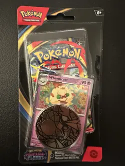 Pokemon Phantasmal Flames WHIMSICOTT PROMO CHECKLANE Blister Pack BOOSTER + CARD - Image 1