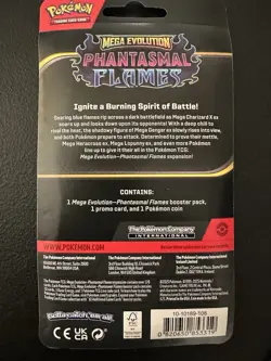 Pokemon Phantasmal Flames WHIMSICOTT PROMO CHECKLANE Blister Pack BOOSTER + CARD - Image 2