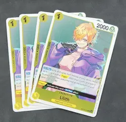 4x Lilith One Piece TCG OP13-113 Carrying On His Will Rare Foil x4 Card Playset - Image 1
