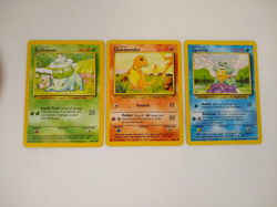 Pokemon Base Set Starters - Bulbasaur Charmander Squirtle - Exact Cards! - Image 1