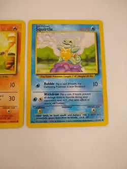 Pokemon Base Set Starters - Bulbasaur Charmander Squirtle - Exact Cards! - Image 4