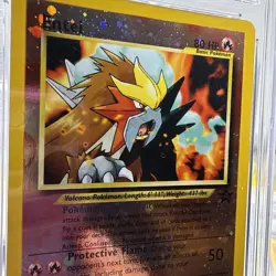 CGC 10 GEM MINT Entei 2001 Black Star Promos 34 Reverse Holo Pokemon Card - Image 4