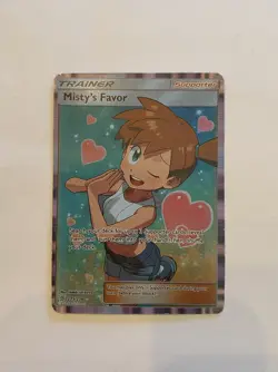 Pokemon TCG Misty's Favor Full Art Card Sun & Moon Unified Minds - Image 1