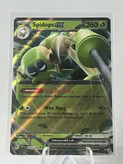 Pokemon TCG Spidops EX Pokemon Scarlet & Violet 19/198 Full Art Holo Card NM - Image 1