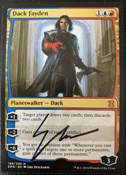 Dack Fayden Artist Proof Signed Sketched Eternal Masters EMA MTG - Image 1