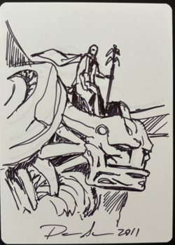 Ethersworn Adjudicator Artist Proof Signed Sketched Conflux CON MTG - Image 2