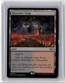 2024 MTG - Duskmourn: House of Horror - Blazemire Verge Rare Regular - Image 1