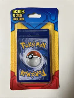 2019 Pokemon TCG UNOPENED MJ HOLDING BLISTER PACK - 20 Card Pack + Freebies 728192477089 - Image 1