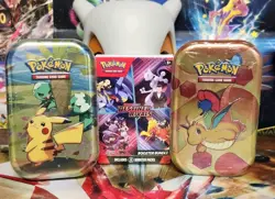 10 Sealed Pokemon Booster Pack Lot DESTINED RIVALS Bundle 151 S&V Mini Tin - Image 2