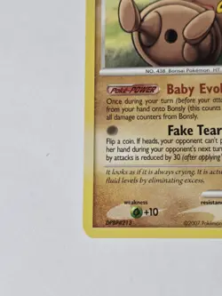 Bonsly - Diamond and Pearl 71/130 Pokemon Card LP - Image 3