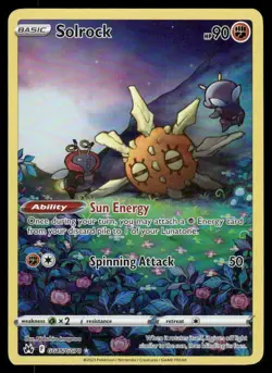 Pokemon Cards Solrock GG15/GG70 Crown Zenith Galarian Gallery Holo NM - Image 1