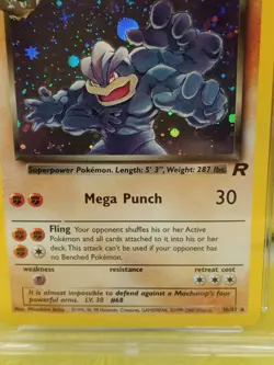 Pokemon Team Rocket Set 2000 Holo Dark Machamp 10/82 Ace Graded 9 Mint - Image 3