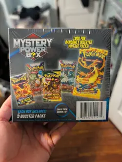 Pokemon Mystery Power Box Chase Pack Seeded 1:10 (5 Booster Packs) NEW SEALED - Image 2