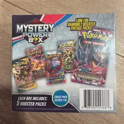 Pokemon SEALED Mystery Power Box Chase Pack Seeded 1:10 (5 Booster Packs) NEW - Image 2